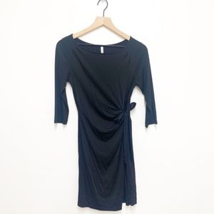 Gilli by ModCloth Long Sleeve Side Tie Wrap Dress